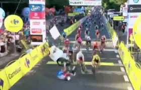 Momento del accidente.