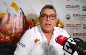 Igor Díaz, presidente de Sintracarbón.