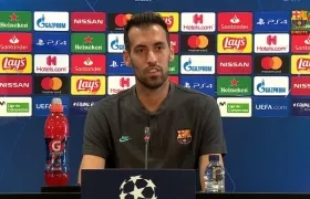 El jugador del Barcelona Sergio Busquets.