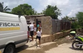 Lugar donde se presentó el ataque sicarial en la mañana del viernes en el barrio El Bosque.