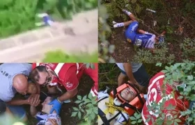 Las imágenes del accidente.