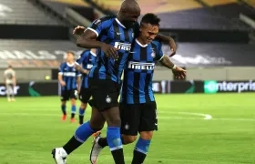 Romelu Lukaku y Lautaro Martínez.