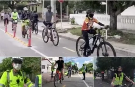 Ciclorruta fue habilitada este lunes en la calle 44 entre carreras 22 y 13C.