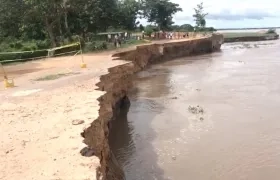 La zona de la emergencia.