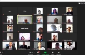 Reunión virtual para socializar los protocolos.