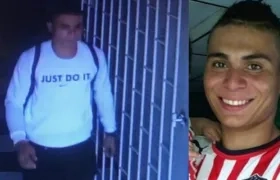 Deimer Eduardo Díaz Mendoza fue captado en las cámaras de seguridad del motel cuando salía solo del lugar. 