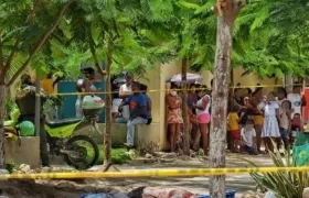 Lugar donde ocurrió el doble crimen. 