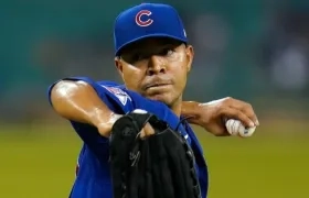 José Quintana, lanzador de los cachorros de Chicago.