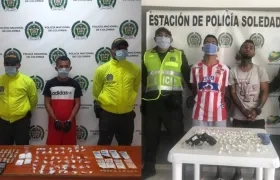 Raúl Antonio Rueda Cotero, capturado en Galapa; Edward Andrés Medina Rico y Carlos Arturo Blanco Arturo, capturados en Soledad.