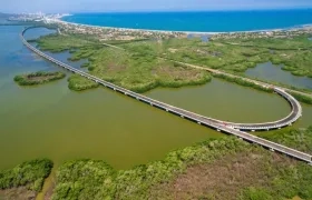 Un tramo de la Concesión Costera Cartagena - Barranquilla.