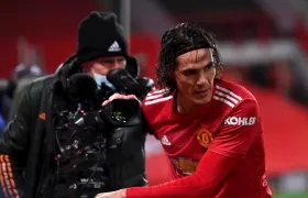 Edison Cavani, delantero uruguayo. 