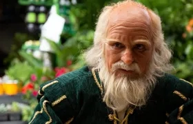 Víctor Hugo Trespalacios interpretando a Shakespeare.