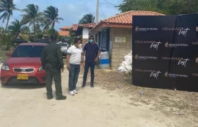 Autoridades en Casandrea Country Club, donde se realizó la rumba.