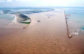 El sector crítico de Bocas de Ceniza.