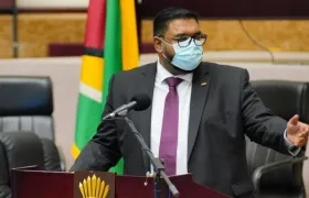 El presidente de Guyana, Irfaan Ali, pidió la solidaridad internacional.