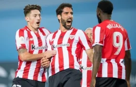 La celebración de Raúl García.