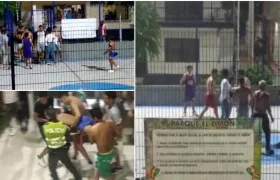 Momentos captados en videos por habitantes del sector de lo ocurrido en el Parque El Limón.