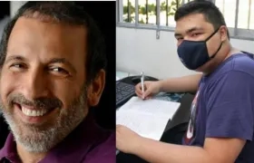 José Manuel Daes, CEO de Tecnoglass y Alejandro Salas.