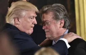 El Presidente Donald Trump y Steve Bannon.