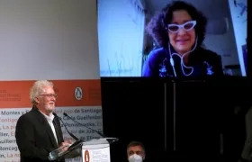 El presidente del jurado del XXIV Premio Alfaguara de novela 2021, el escritor colombiano Héctor Abad Faciolince.