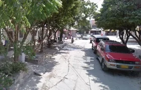 Sector por donde ocurrieron los hechos en el barrio Las Nubes de Soledad.