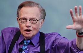 El famoso presentador estadounidense Larry King.