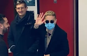 'Papu Gómez llegando a Sevilla.