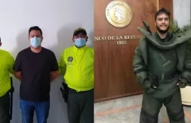 José Luis Alfonso Carrillo Solano tras su captura y una foto cuando fue actor de 'El robo del siglo'.