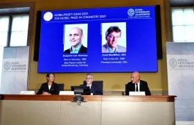 Anuncio de ganadores de Premio Nobel de Química en 20221