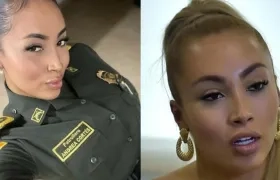 La patrullera trans Andrea Cortés.