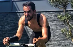 Alberto Contador, ciclista español. 