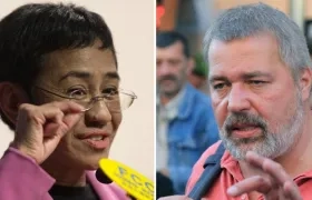 Maria Ressa y Dmitry Murato