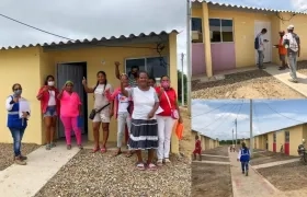 Momento de las entregas de las viviendas. 