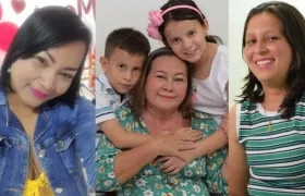 Karen Lorena Beleño, Priscila Cano López y Carolina Chaparro.