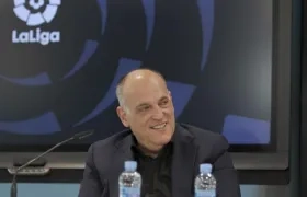 El presidente de la Liga española, Javier Tebas.