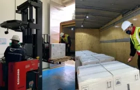 Vacunas en la bodeda del Ministerio de Salud.