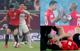 James Rodríguez durante el partido. 