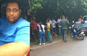 Enrique Miranda y el lugar de los hechos.