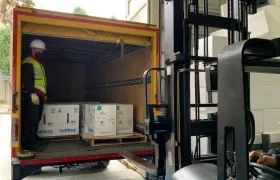 Vacunas de Pfizer llegaron a Colombia.