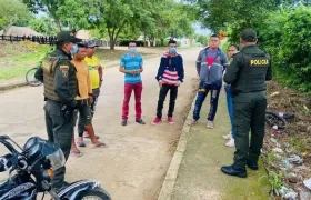 Tras los hechos la Policía inició acciones para tranquilizar a la gente de Chinú.