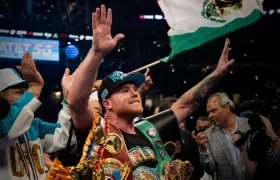 El mexicano Saúl 'Canelo' Álvarez, múltiple campeón del mundo. 