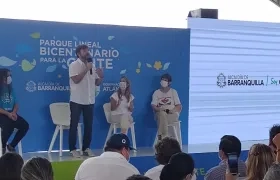 Alcalde de Barranquilla, Jaime Pumarejo, y la Gobernadora Elsa Noguera.