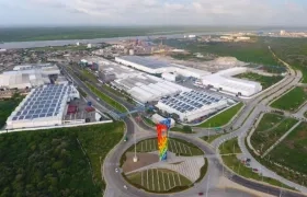 Planta de Tecnoglass en Barranquilla.