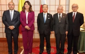 Vicepresidenta durante su visita a Japón.
