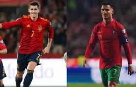 Álvaro Morata y Cristiano Ronaldo.