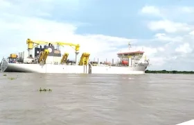 La draga 'Bartolomeu Dias' ofrecida en la rechazada propuesta a los belgas.