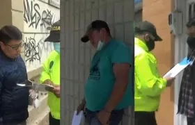 Tres de los capturados por la Policía. 