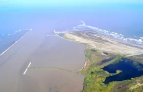 Tramo final del río Magdalena, en el sector de Bocas de Ceniza.