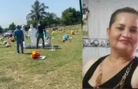 El cuerpo que sería de Marilyn Pérez fue exhumado el miércoles en Jardines de la Eternidad.