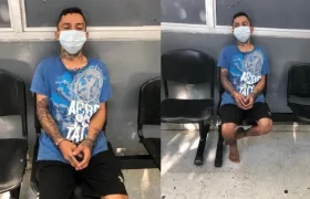 José David Angulo Manjarrez en la URI de la Fiscalía. 